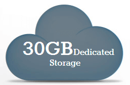 30 GB Dedicated Storage